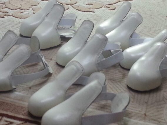 Leather shoe cover