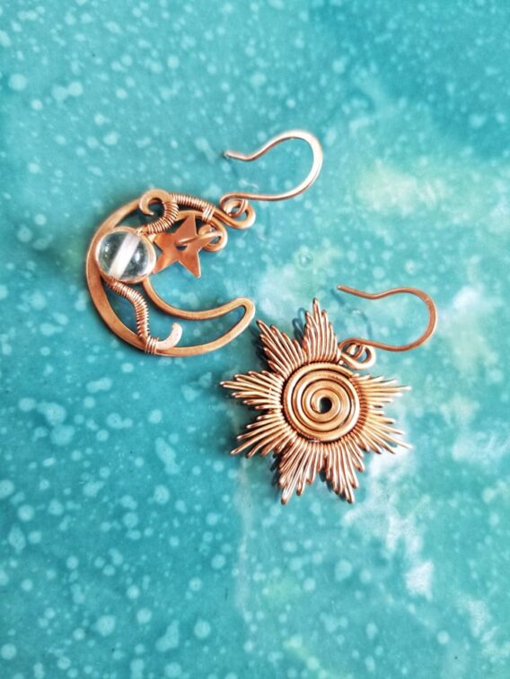 Sun and Moon Earrings