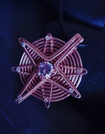 Blazing star copper necklace