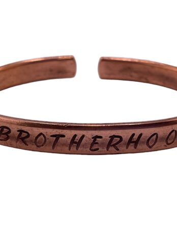 Engraved copper bracelet