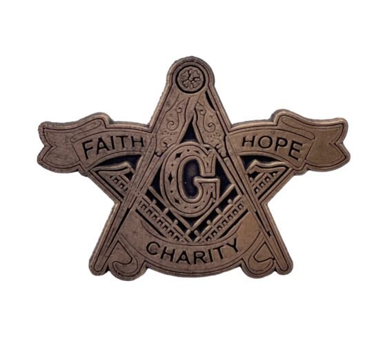 Faith Hope Charity Pin